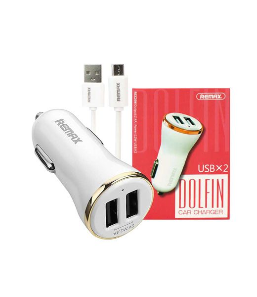 Remax Dolfin RCC206 Car Charger & MicroUSB Cable - Image 2