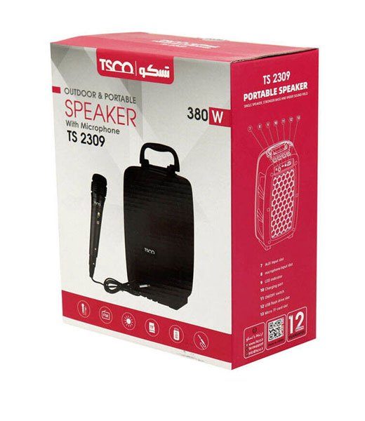TSCO TS 2309 Portable Bluetooth Speaker - Image 2