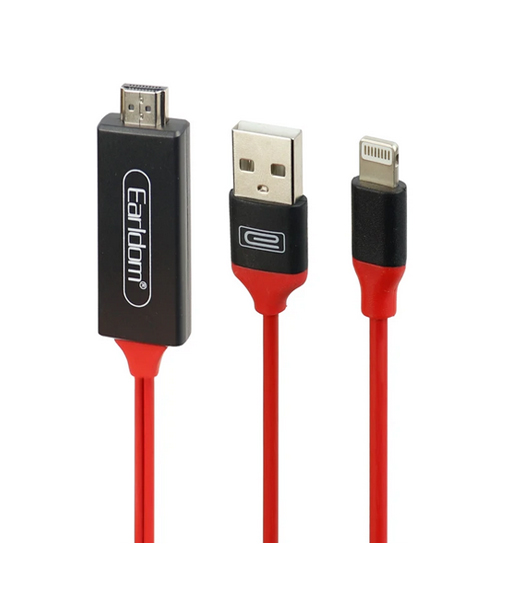 Earldom ET W5 Lightning to HDMI 2m Cable 1 Earldom ET W5 Lightning to HDMI 2m Cable - Image 1
